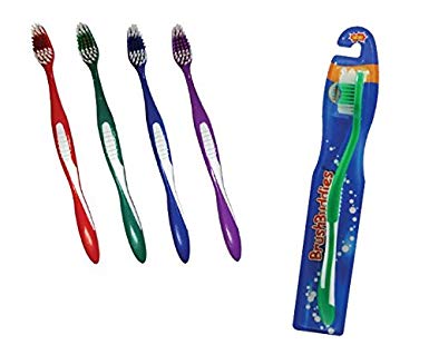 Brush Buddies 73188-72 Comfort Wave Adult Toothbrush (Pack of 72)