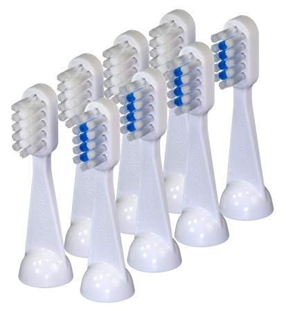 Cybersonic Traditional Replacement Brush Heads, 8 Pack, Compatible With All Cybersonic Electric Toothbrushes