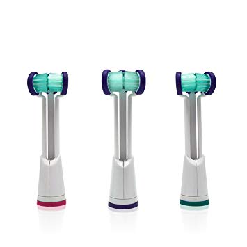 Sonicare Replacement Brush Heads by Triple Bristle - Cleaner Teeth & Whiter Smile in 1/3 The Time - Dentist...