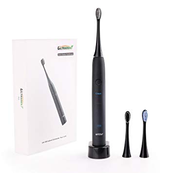 Ultradent Sonic Electric Toothbrush with 3 Replacement Brush Heads, 3 Optional Modes,Wireless...
