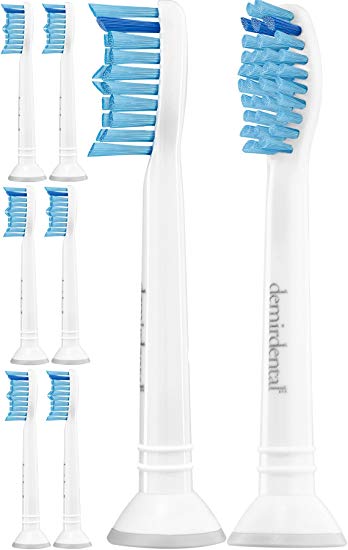 8 Pack Replacement Toothbrush Heads for Philips Sonicare ProResults by demirdental fits DiamondClean...