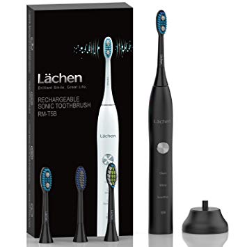 Lächen Electric Toothbrush, Rechargeable Sonic Toothbrush 3 Modes with Memory Function, 2 Mins timer, One...