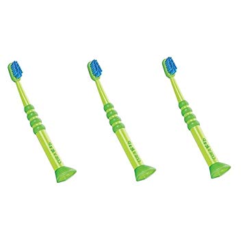 Curaprox Swiss Curakid 4260 Ultra Soft 0-4y 0.10mm Fibers Kids Toothbrush Green (3 PACK)