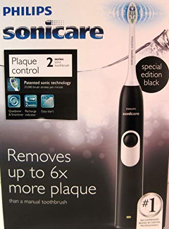 Phillips Sonicare Series 2 Plaque Control Electric Toothbrush, Black