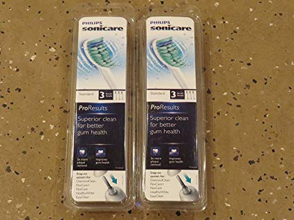 New 6 pack Philips Sonicare ProResults HX6013 Replacement Toothbrush Brush Heads_Nuttakang shop.