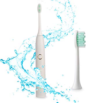 Rechargeable Electric Toothbrush with Sonic Cleaning System, XREXS Non-Removable Battery Design Toothbrush...
