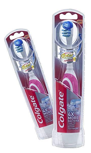 (2 pack) Colgate Battery Toothbrush, 360 Whole Mouth Clean, Soft, 1 ct. ea.