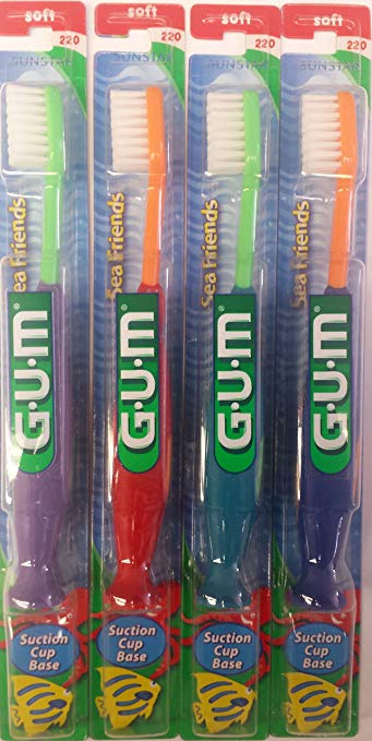 GUM Sea Friends Kids Toothbrush - 220 Soft (12 Pack)
