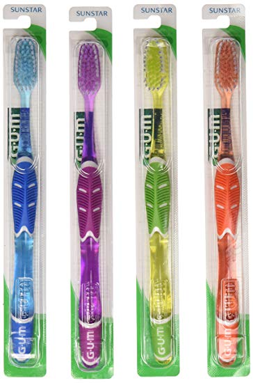 Sunstar 524P GUM Technique Deep Clean Toothbrush, Full Head, Soft Bristle (Pack of 12)