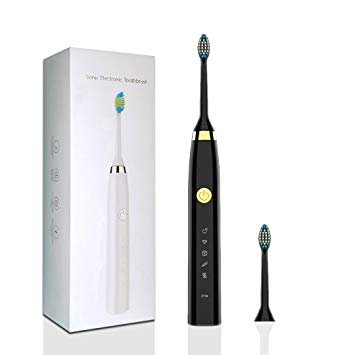 Geekerbuy Sonic Electric Toothbrush Travel Set with Quick Charge Tech 5 Modes Sonic Care for Adults and...