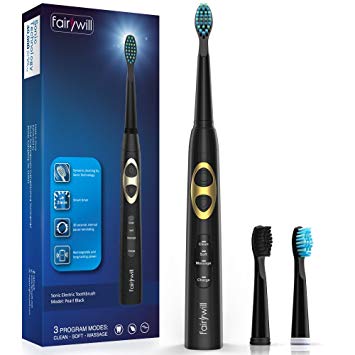 Electric Toothbrush, Rechargeable Sonic Toothbrush for Adults, 3 Modes 4 Hours Fast Charge for 30...