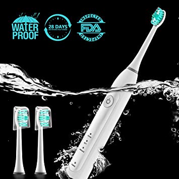Electric Toothbrush Personal Oral Care Power Toothbrush Dental Brush Gum Health Rechargeable 28 Days...