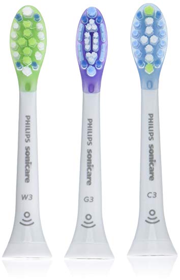 Philips Sonicare replacement toothbrush head variety pack - 1 Premium Plaque Control + 1 Premium Gum...