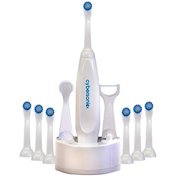 Cybersonic Classic Electric Toothbrush, Rechargable Power Toothbrush with Complete Dental Care Kit...
