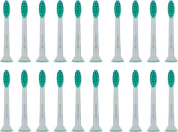 Soniultra 20 Pack Replacement for ProResults Toothbrush Heads for HX6014/39 Philips Sonicare Compatible...