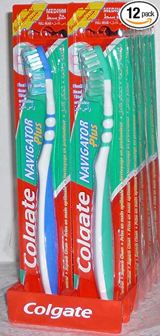 Colgate Navigator Plus Full Head Medium Bristles Toothbrushes