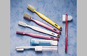 Lactona toothbrushes, M39, Multi Tufted Adult, Natural Bristle, 43 Tufts, Pk 12,