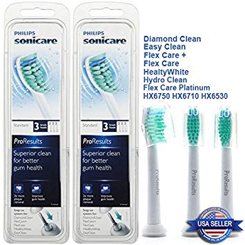 Philips Sonicare Proresults Hx6013 Replacement Toothbrush Heads-6 Pack - Hx6064
