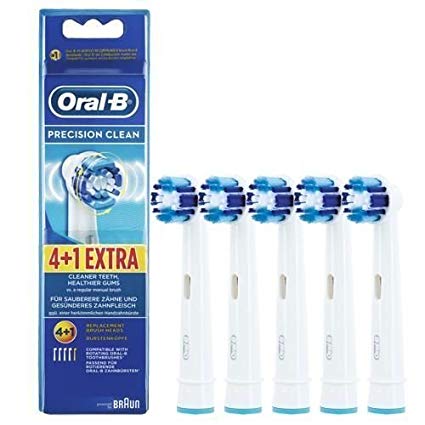 Braun Oral-B Precision Clean Electric Toothbrush Replacement Brush Heads 5pack_Nuttakang shop. by Nuttakang