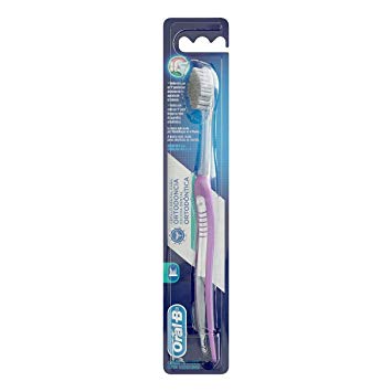 Oral-B Ortho Soft Cleans Around Braces Toothbrush, 6 Count, Colors May Vary