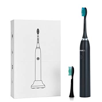 KWELS Rechargeable 35000 Power Waterproof, 3 Modes 2 SOFT Brush Heads Sonic Electric Toothbrush