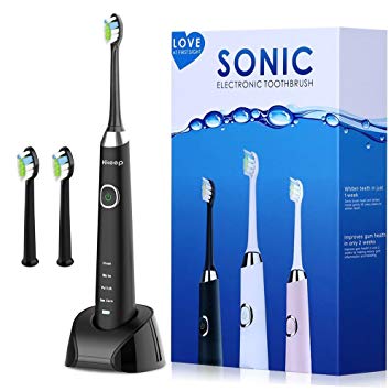 Sonic Electric Toothbrush for Adults with IPX7 Waterproof Fully Washable Wireless Rechargeable Toothbrush...