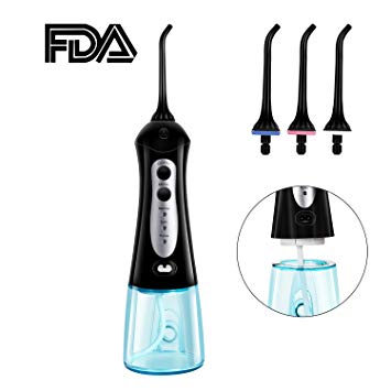 Electric Water Flosser Oral Irrigator Cordless Charger Nozzle Flossers 220V 4 Jet Tips Parts for Teeth IPX7...