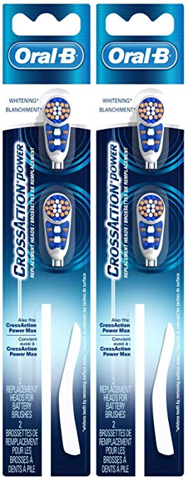 Oral B CrossAction Power Whitening Replacement Head-2 ct, 2 pk