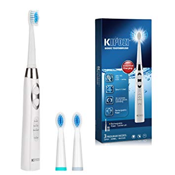 Electric Toothbrush Rechargeable Sonic Toothbrush with Replacement Heads 3 Brushing Modes 35000...