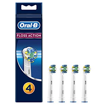 Braun Oral-B EB25-4 Floss Action Replacement Rechargeable Toothbrush Heads - Pack of 4
