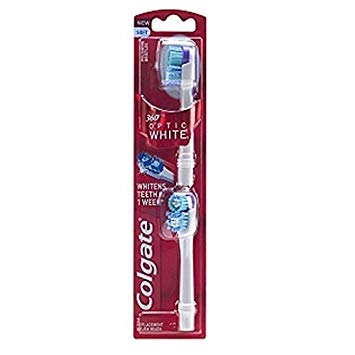 Colgate 360 Degree Optic White Replacement Brush Heads, Soft 1 ea (Pack of 4)