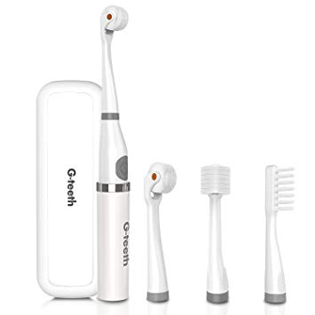 Travel electric toothbrush 360 Rolling 4 Brush Heads and IP7 Waterproof Travel Package