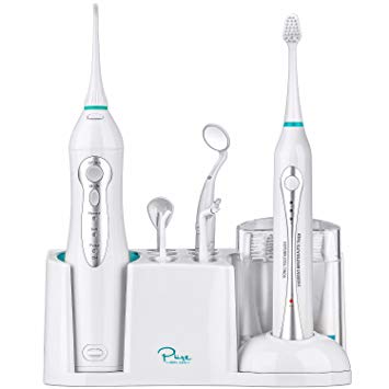 Home Dental Center - Ultra Sonic Electric Toothbrush & Smart Water Flosser - Complete Family Oral Care...