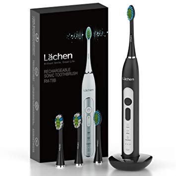 Lächen Sonic Toothbrush 3 Modes with 3 Intensities, Electric Toothbrush For Adults, USB Rechargeable 3 Hours...
