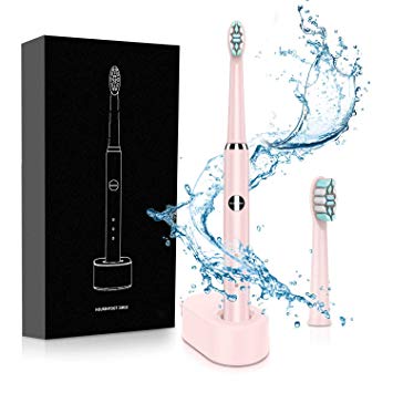 SHAOJIER Electric Toothbrush Clean as Dentist Rechargeable Sonic Toothbrush 3 Brushing Modes Timer of 2...