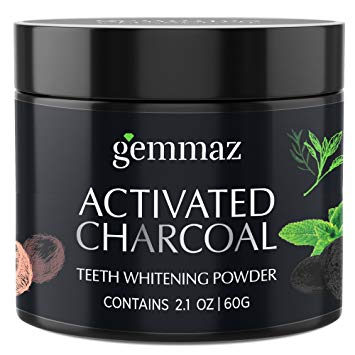Organic Activated Charcoal Teeth Whitening Powder (60g), Carbon Coco teeth whitening Shell Premium Food...