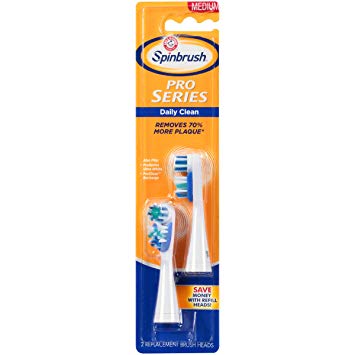 ARM & HAMMER Spinbrush Pro-Clean Replacement Brush Heads, Medium 2 ea (Pack of 3)