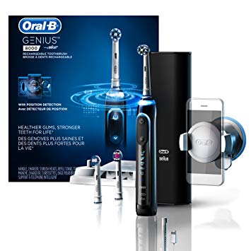 Oral-B Genius Pro 8000 Electronic Power Rechargeable Battery Electric Toothbrush with Bluetooth...
