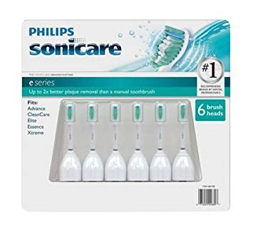 Philips Sonicare Toothbrush e Series Heads (Fits: Advance, Clean Care, Elite, Essence, Xtreme), 12 Brush Heads