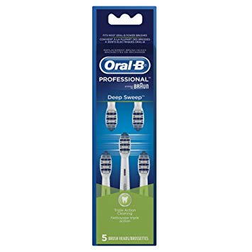 Oral B Professional Deep Sweep Replacement Brush Head, 5-Count