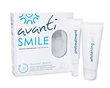 AvantiSmile Teeth Whitening Kit, Whiter Teeth – No Pain! Photodynamic Light-Activated Zero Sensitivity...